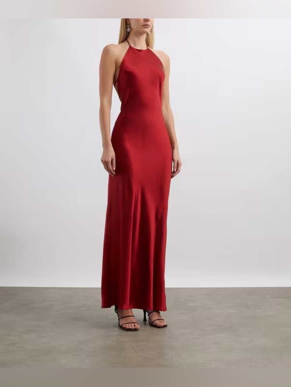 Reformation Jeany Silk Dress In Sangre NWT